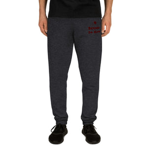 Maroon Lettering Multi Joggers