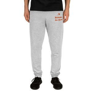 Orange Lettering Multi Joggers