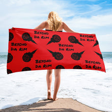 Load image into Gallery viewer, Red &amp; Black BDR Towel