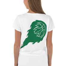 Load image into Gallery viewer, Reverse Green Logo Crop Tee