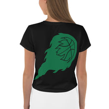 Load image into Gallery viewer, Red/Green Logo Crop Tee