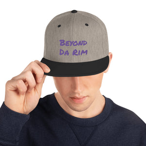 Purple Lettering Multi Snapback