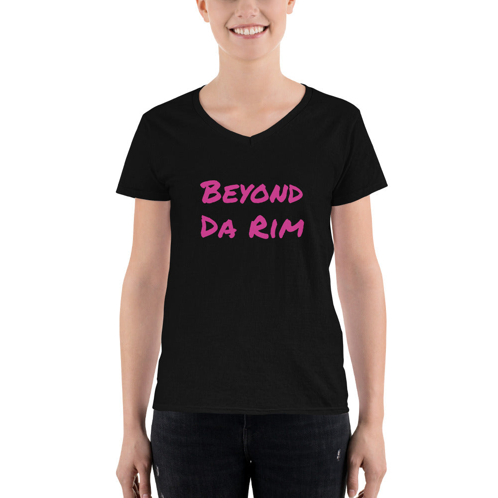 Women's Pink V-Neck Shirt