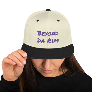 Purple Lettering Multi Snapback