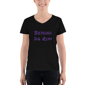 Women's Purple V-Neck Shirt