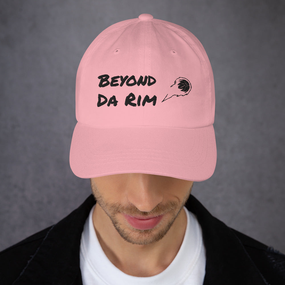 Pink or white black logo Dad hat