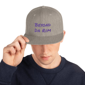 Purple Lettering Multi Snapback