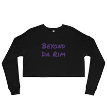 Load image into Gallery viewer, Purple Crop Sweatshirt