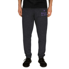 Load image into Gallery viewer, Purple Lettering Multi Joggers