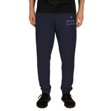 Load image into Gallery viewer, Purple Lettering Multi Joggers