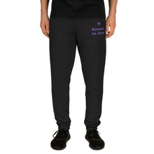 Load image into Gallery viewer, Purple Lettering Multi Joggers