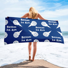 Load image into Gallery viewer, Blue &amp; White BDR Towel