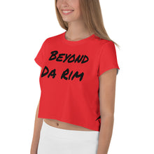 Load image into Gallery viewer, Reverse Red Logo Crop Tee