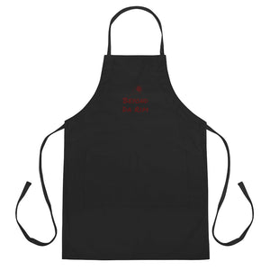 Embroidered Maroon Apron