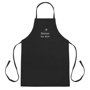 Embroidered Grey Apron