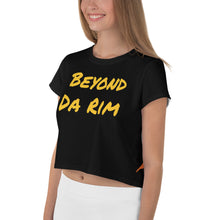 Load image into Gallery viewer, Yellow/Orange Logo Crop Tee