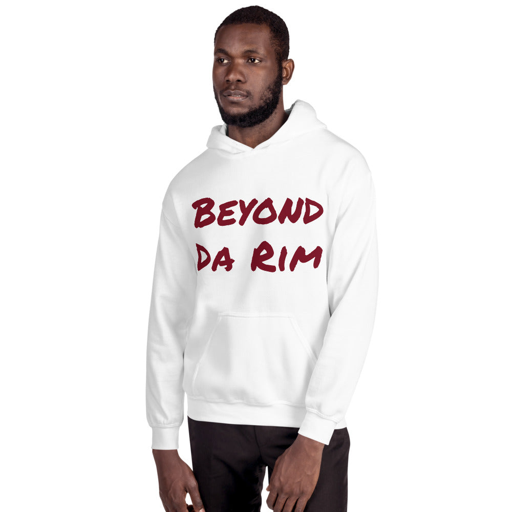 Maroon White Hoodie Beyond Da Rim