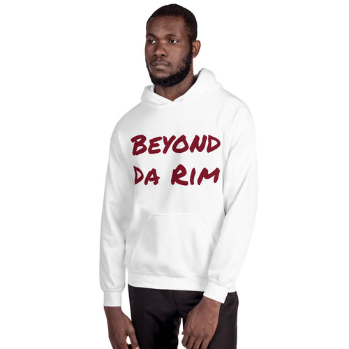 Maroon White Hoodie