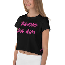 Load image into Gallery viewer, Pink Logo Crop Tee